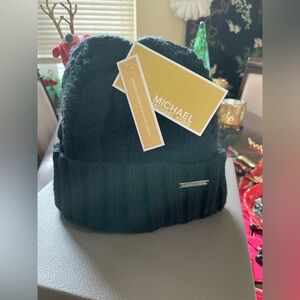 Michael Kors Charcoal Knit Hat